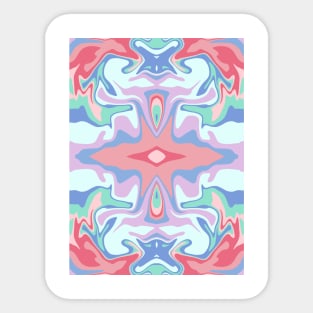 Abstract vibes - colorful Sticker